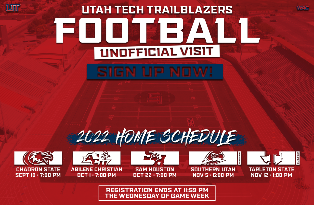 Utah Tech University - UT Unofficial Football Visits and Game Day ...