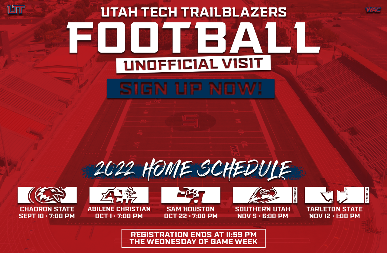 Utah Tech University UT Unofficial Football Visits And Game Day 